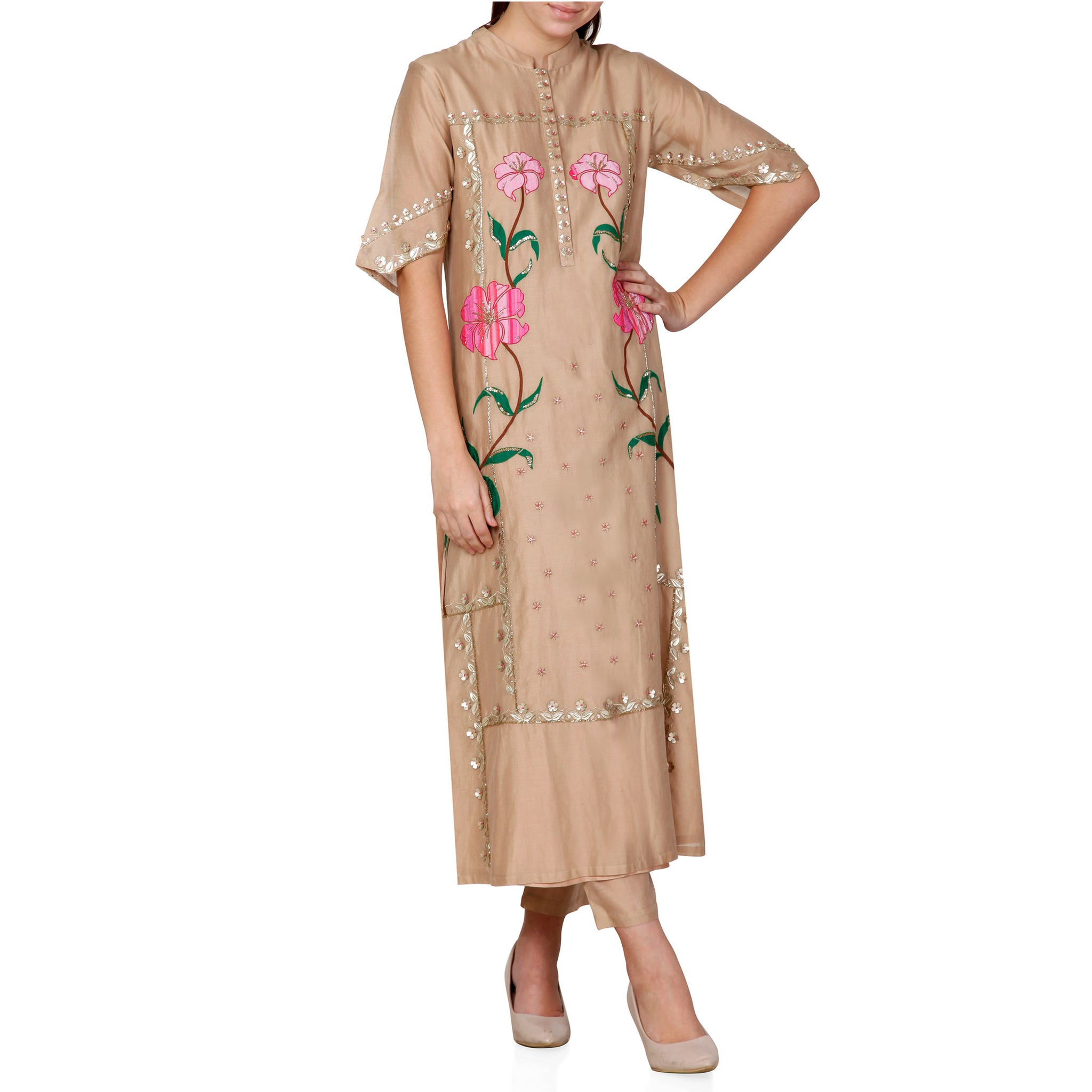 Embroidered Kurta with Pants