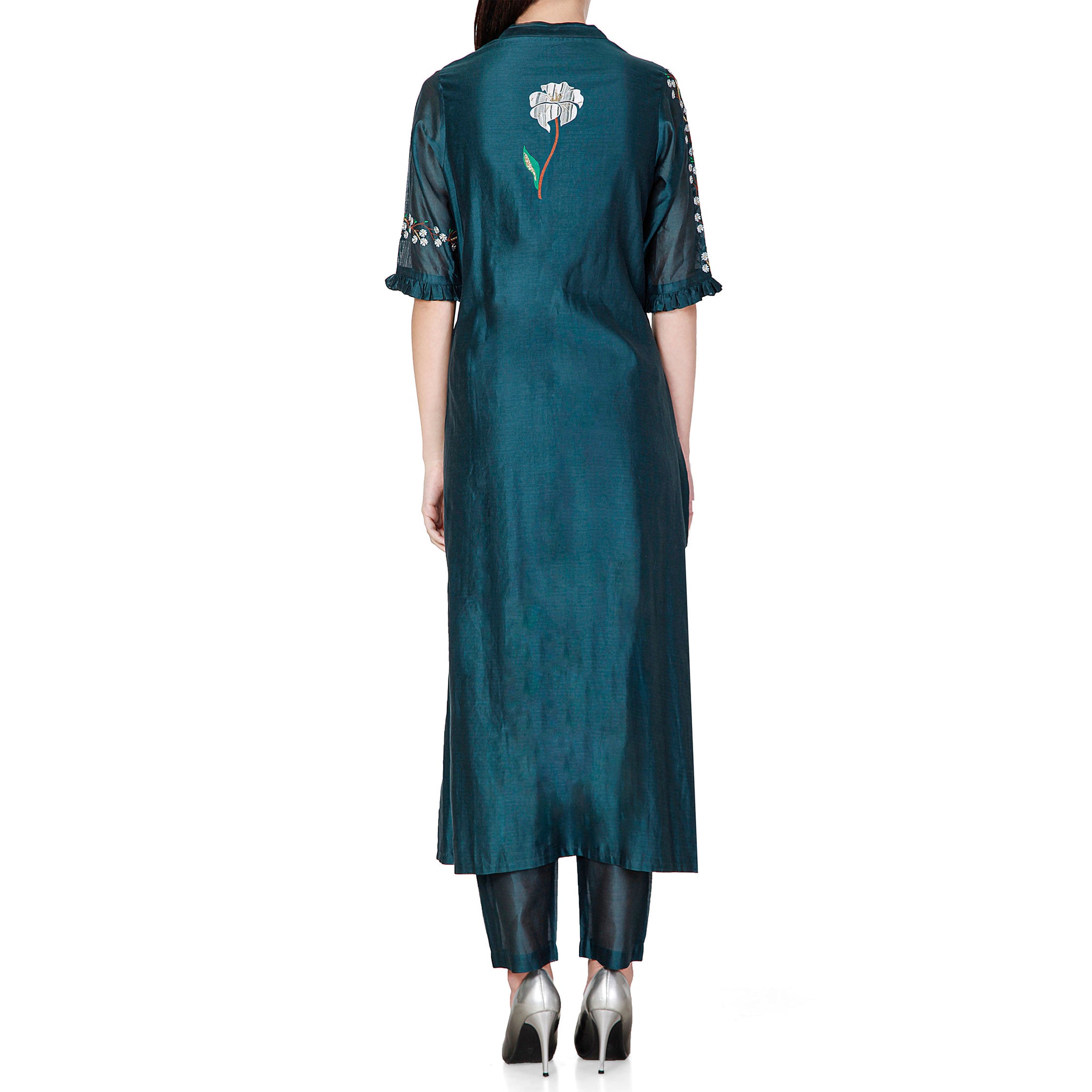 Embroidered Kurta with Pants