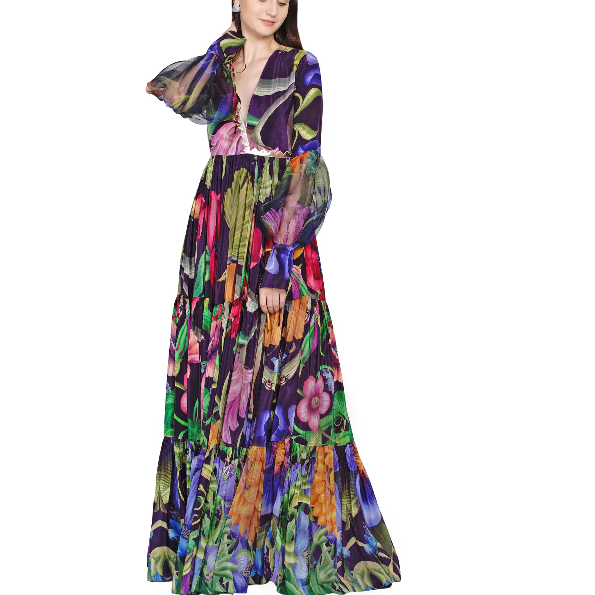Embroidered Maxi Dress