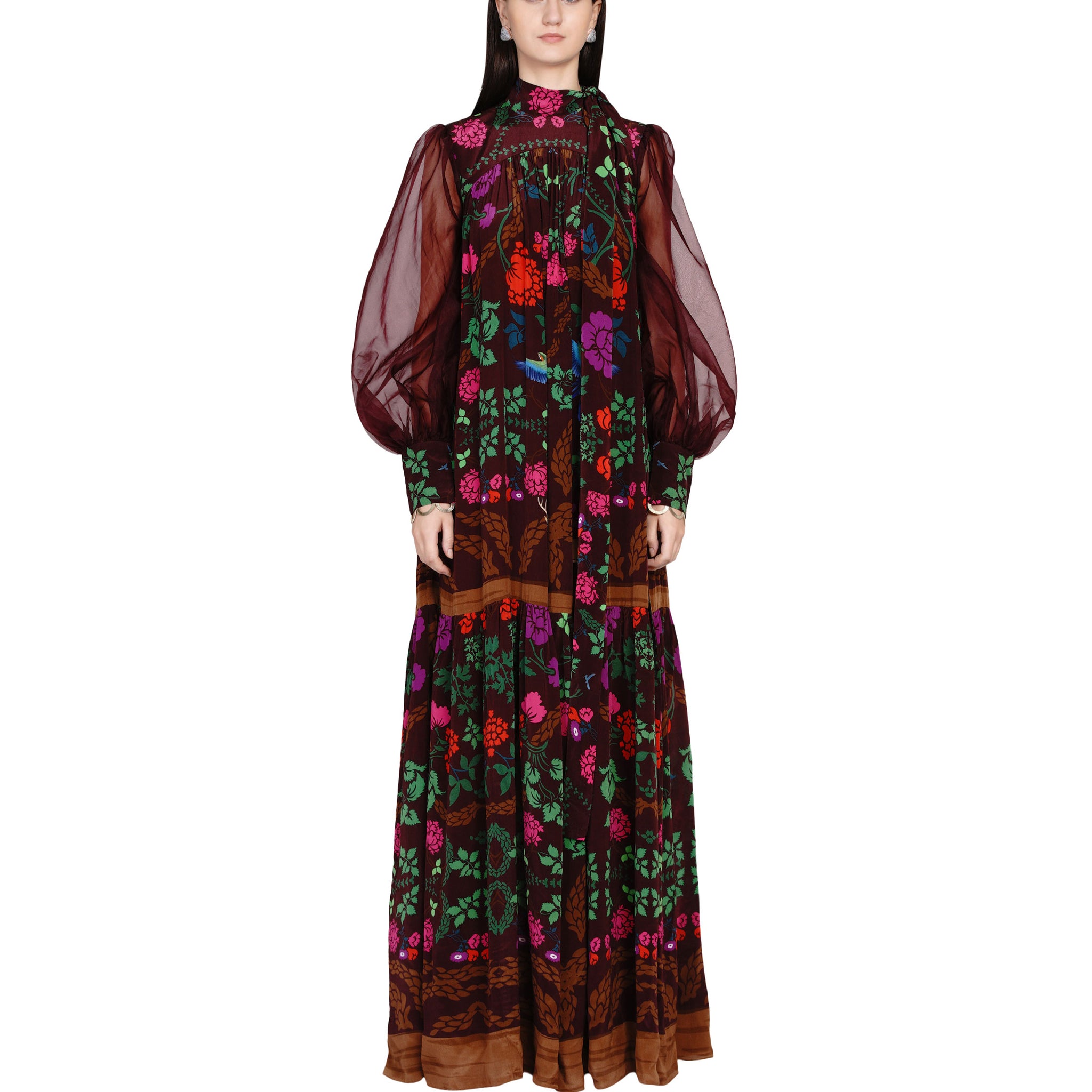 Embroidered Maxi Dress