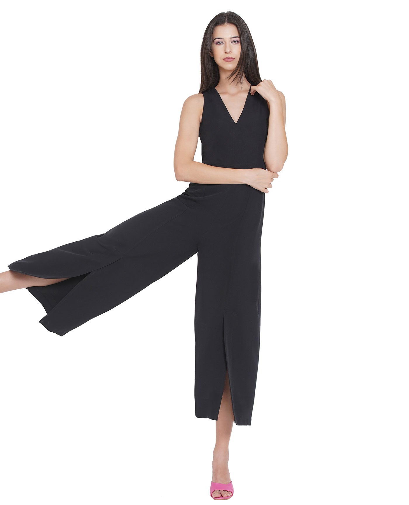 Jumpsuit with Front Slit