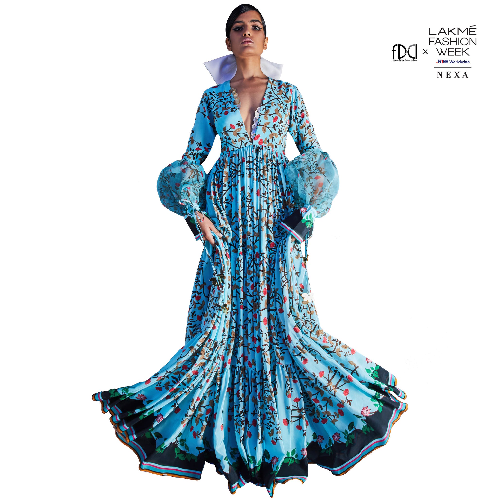 Embroidered Maxi Dress Limerick by Abirr n' Nanki Embroidered Maxi Dress Limerick by Abirr n' Nanki