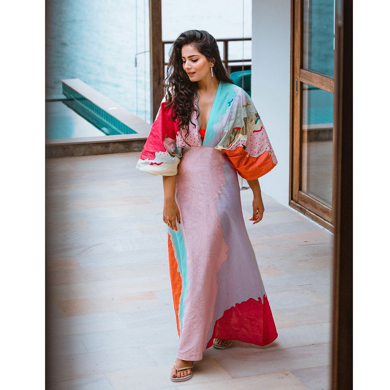 Embroidered Maxi Dress