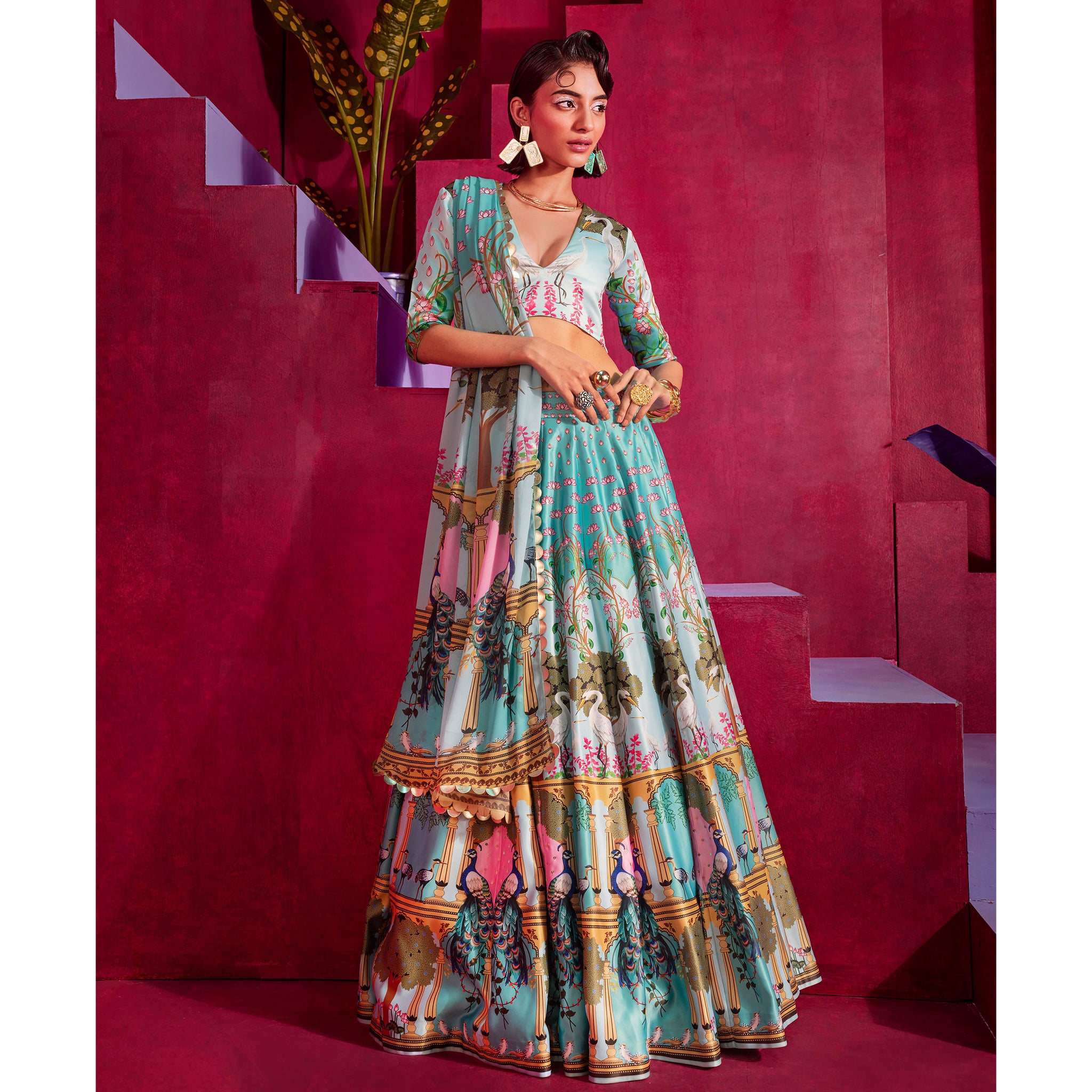 Embroidered Lehenga Set