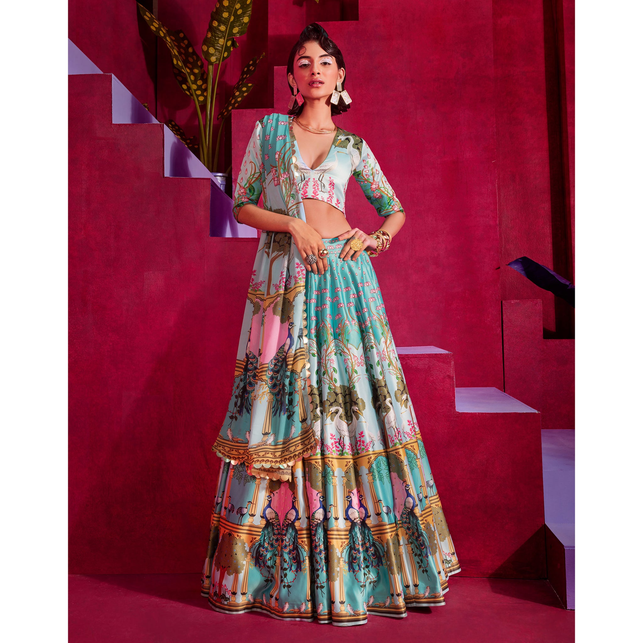 Embroidered Lehenga Set