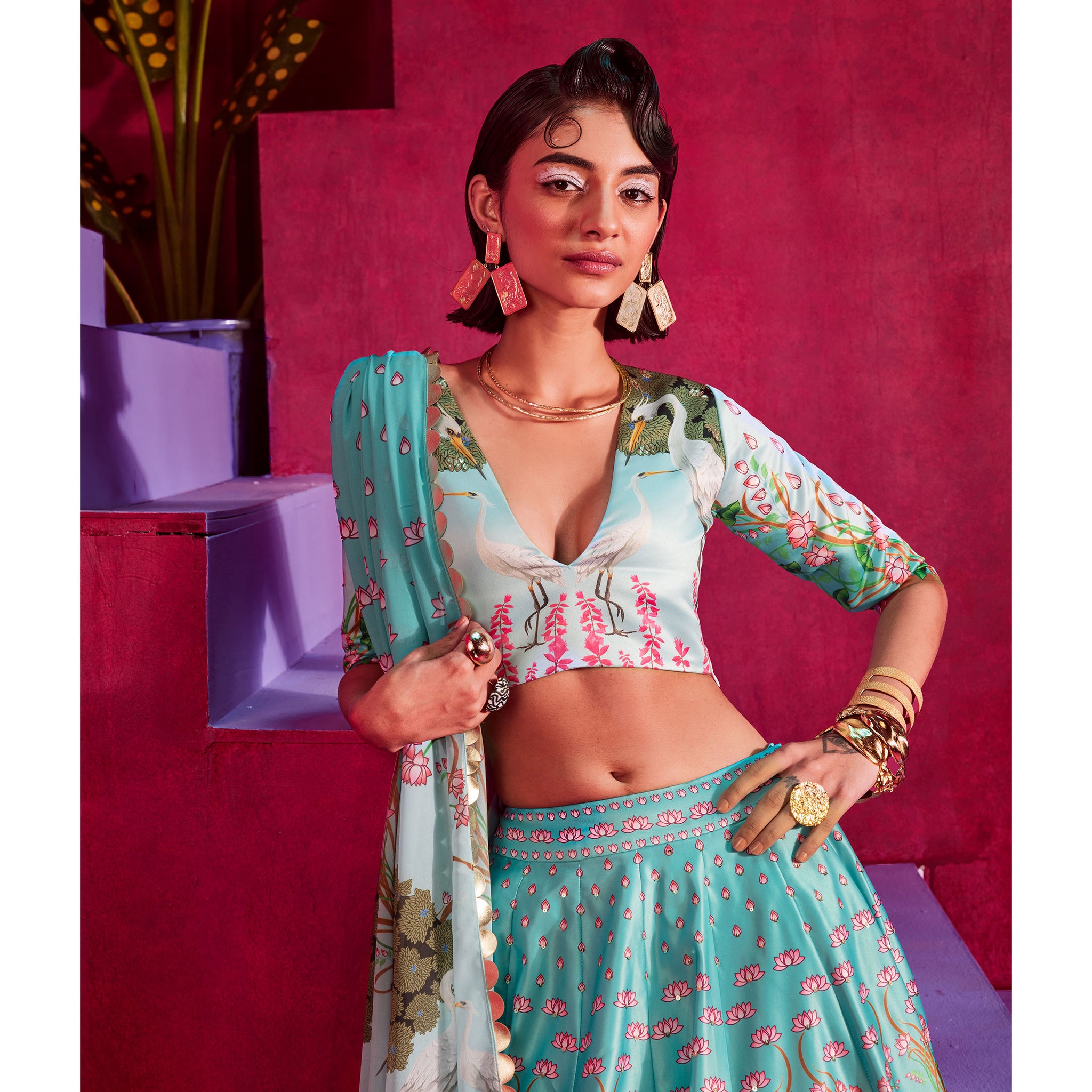 Embroidered Lehenga Set