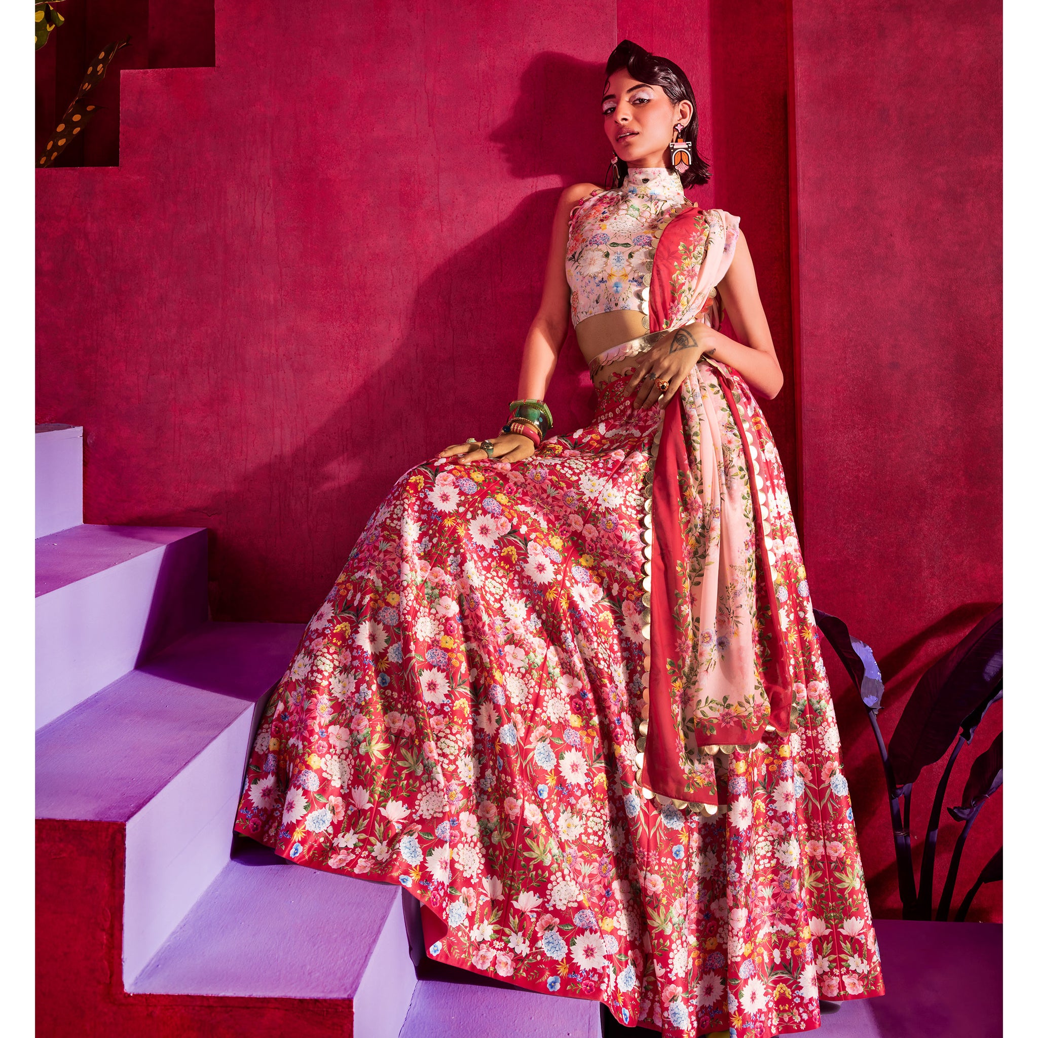 Embroidered Lehenga Set