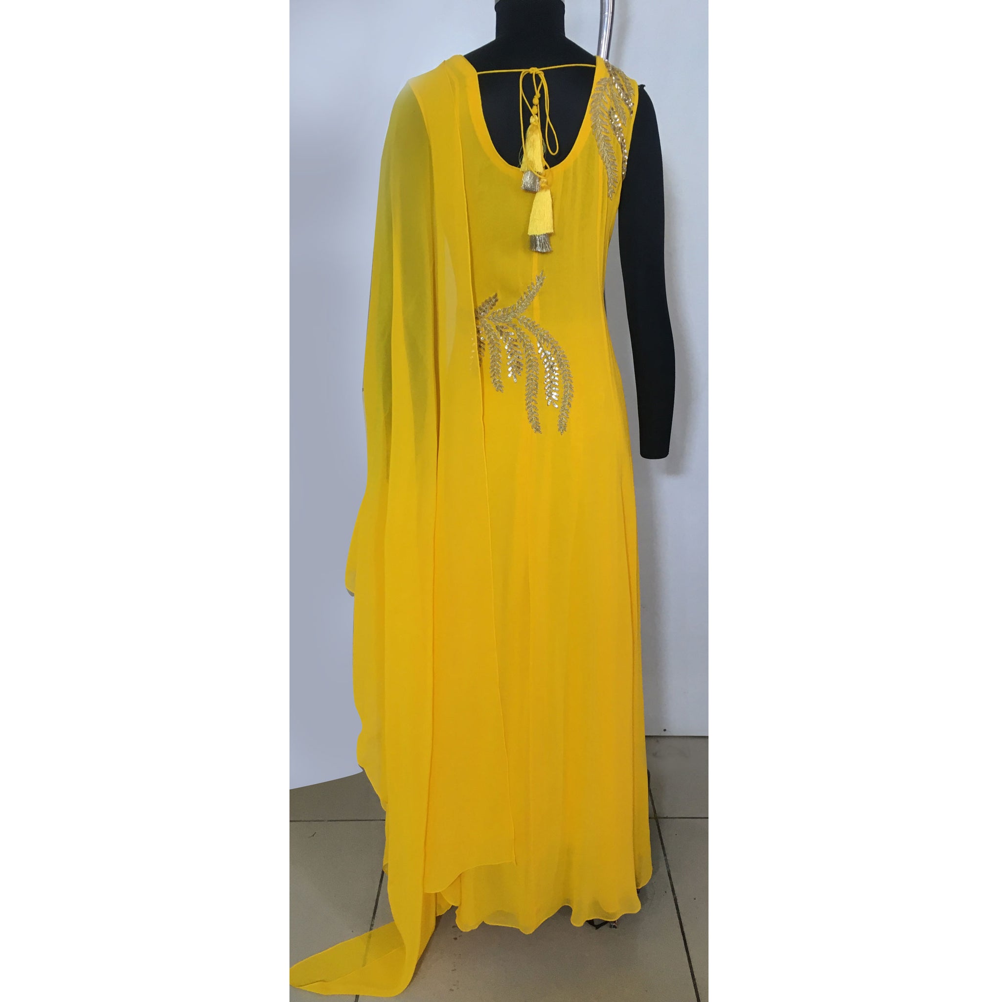Embroidered Draped Set