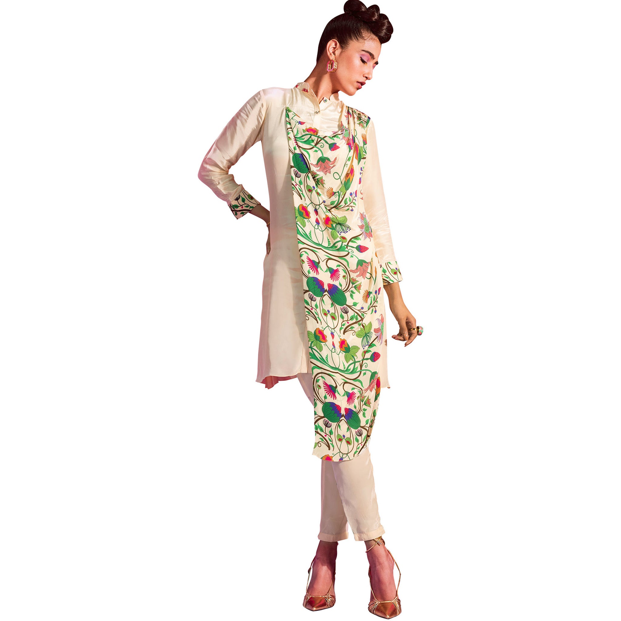 Draped Tunic Set