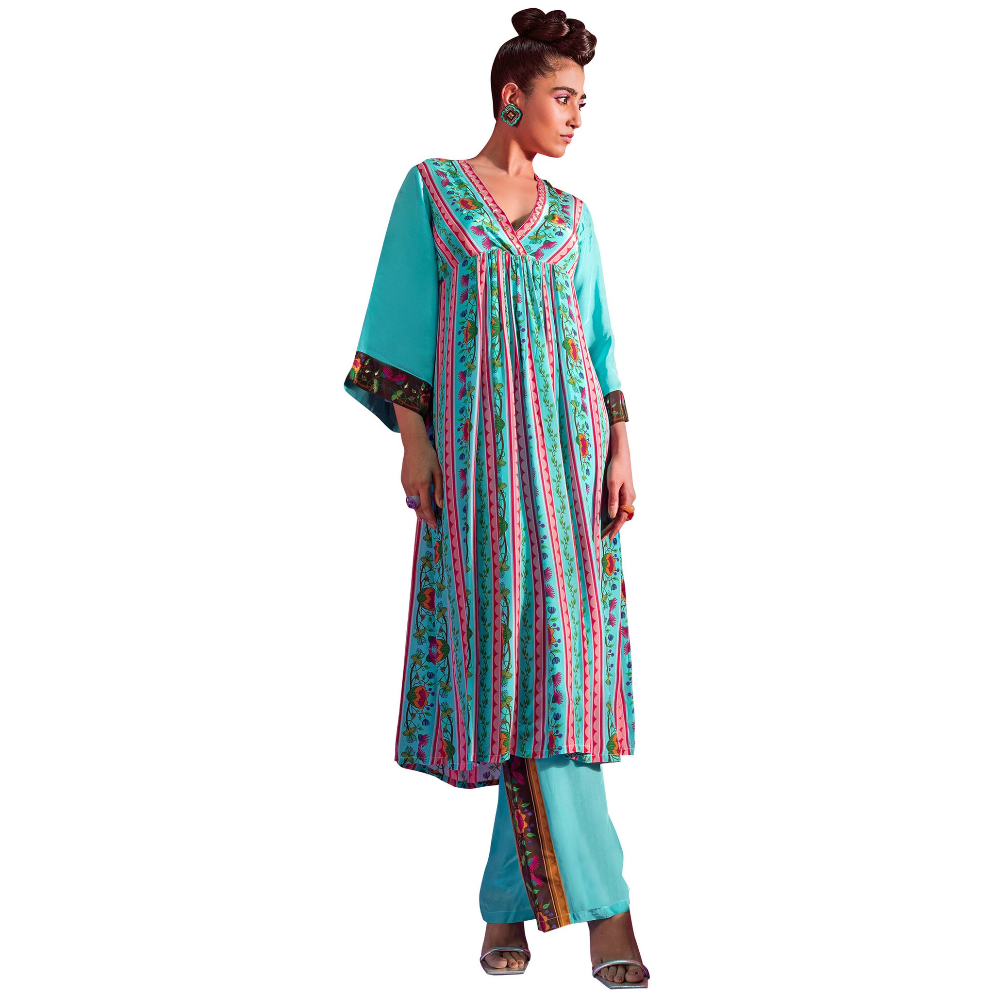 Embroidered Tunic Set