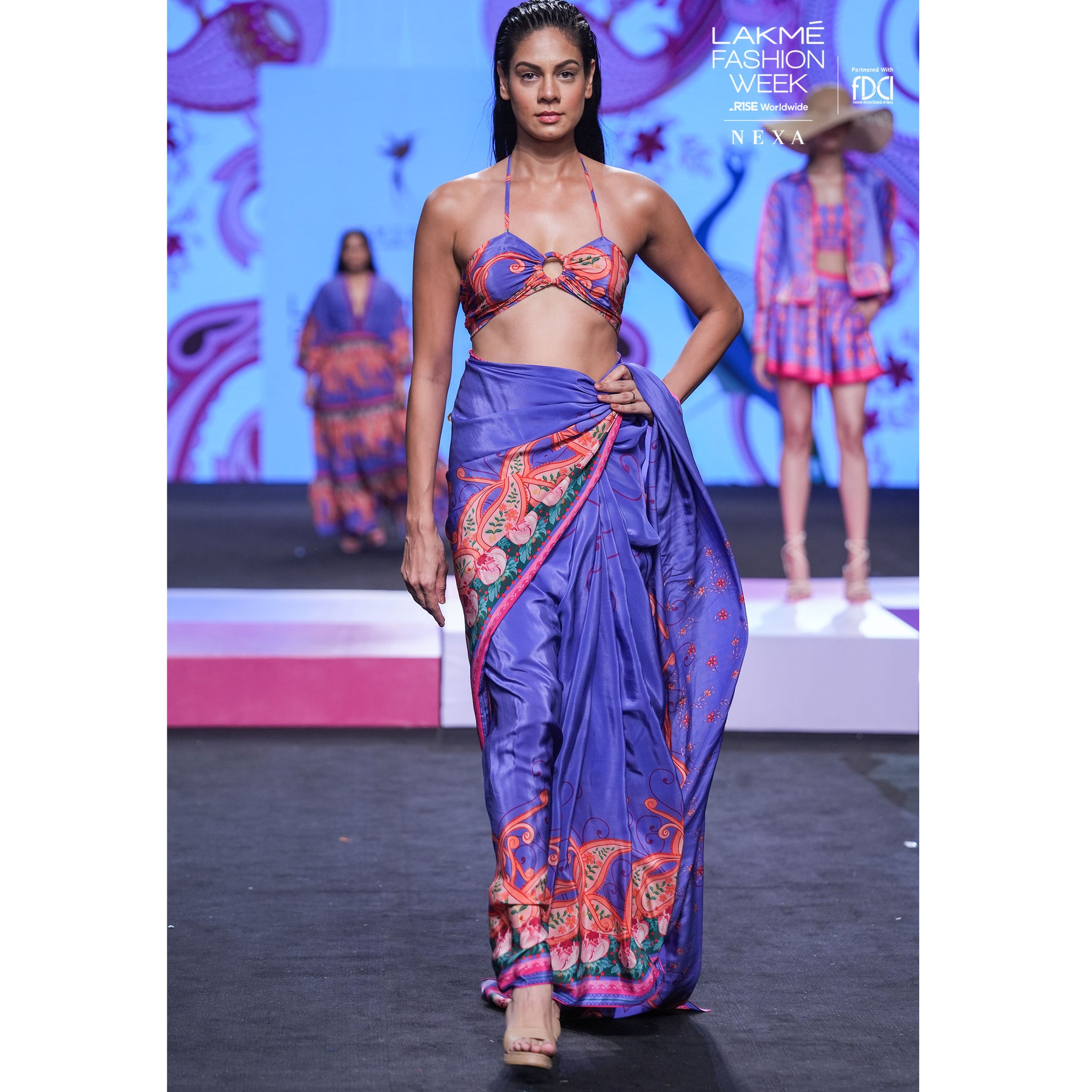 Placement Print Sari