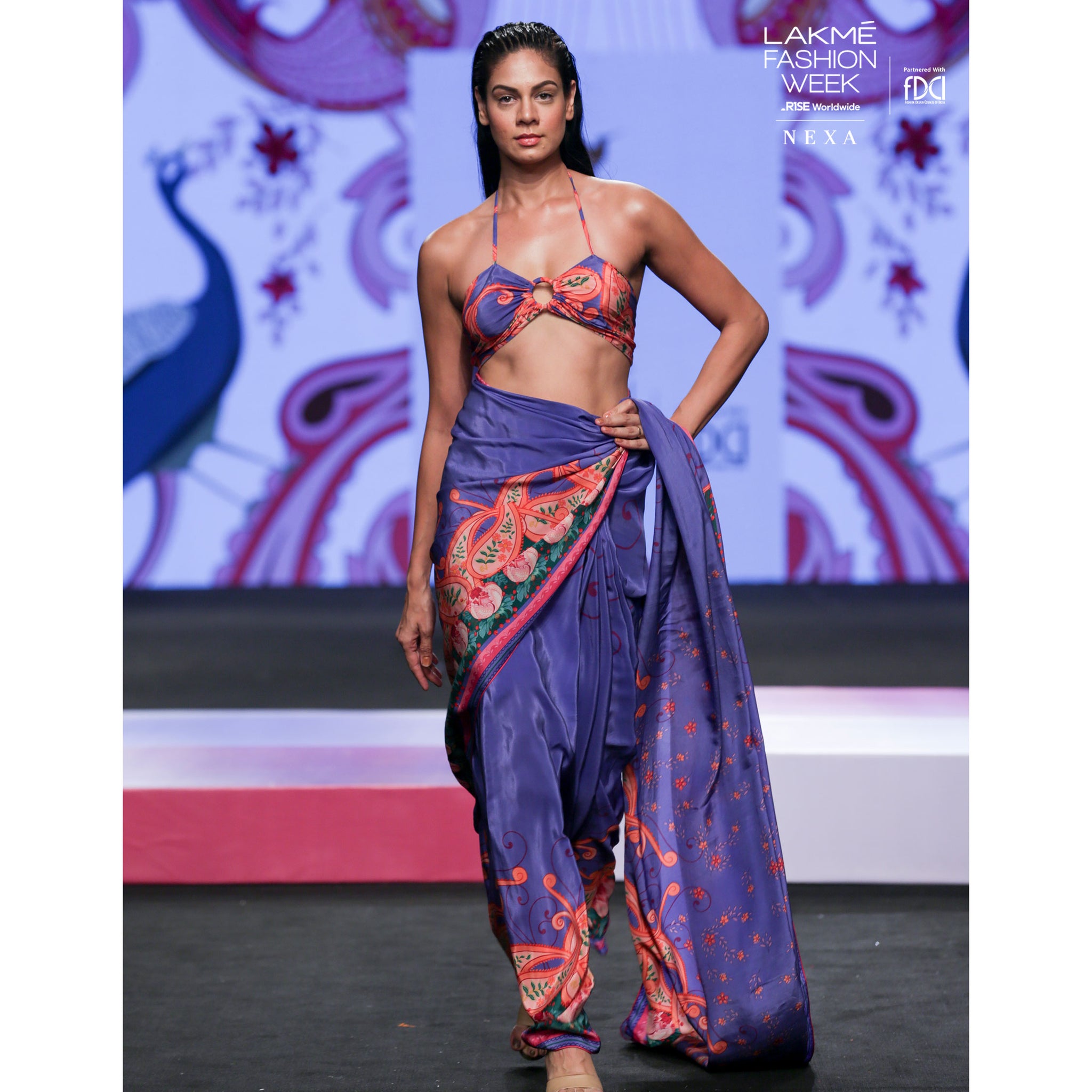 Placement Print Sari