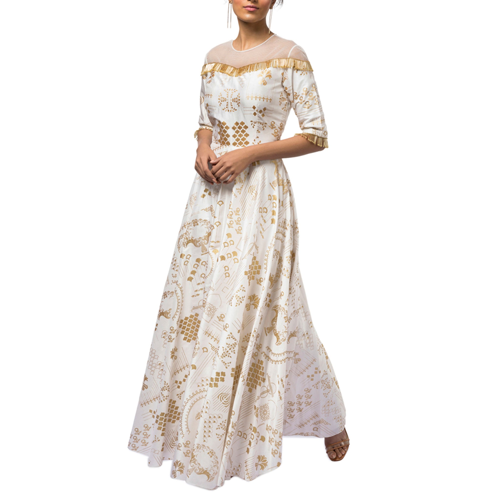 Hand Embroidered Gown